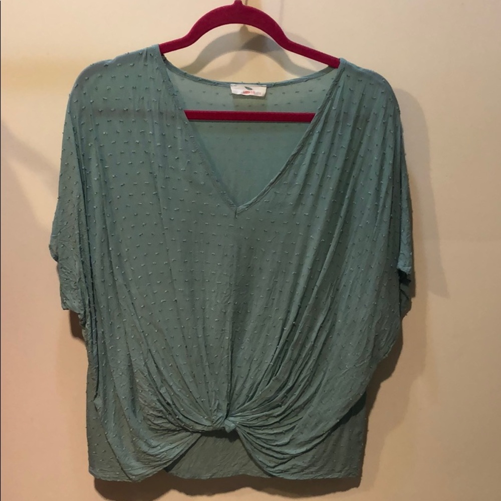 Blue Knot Top